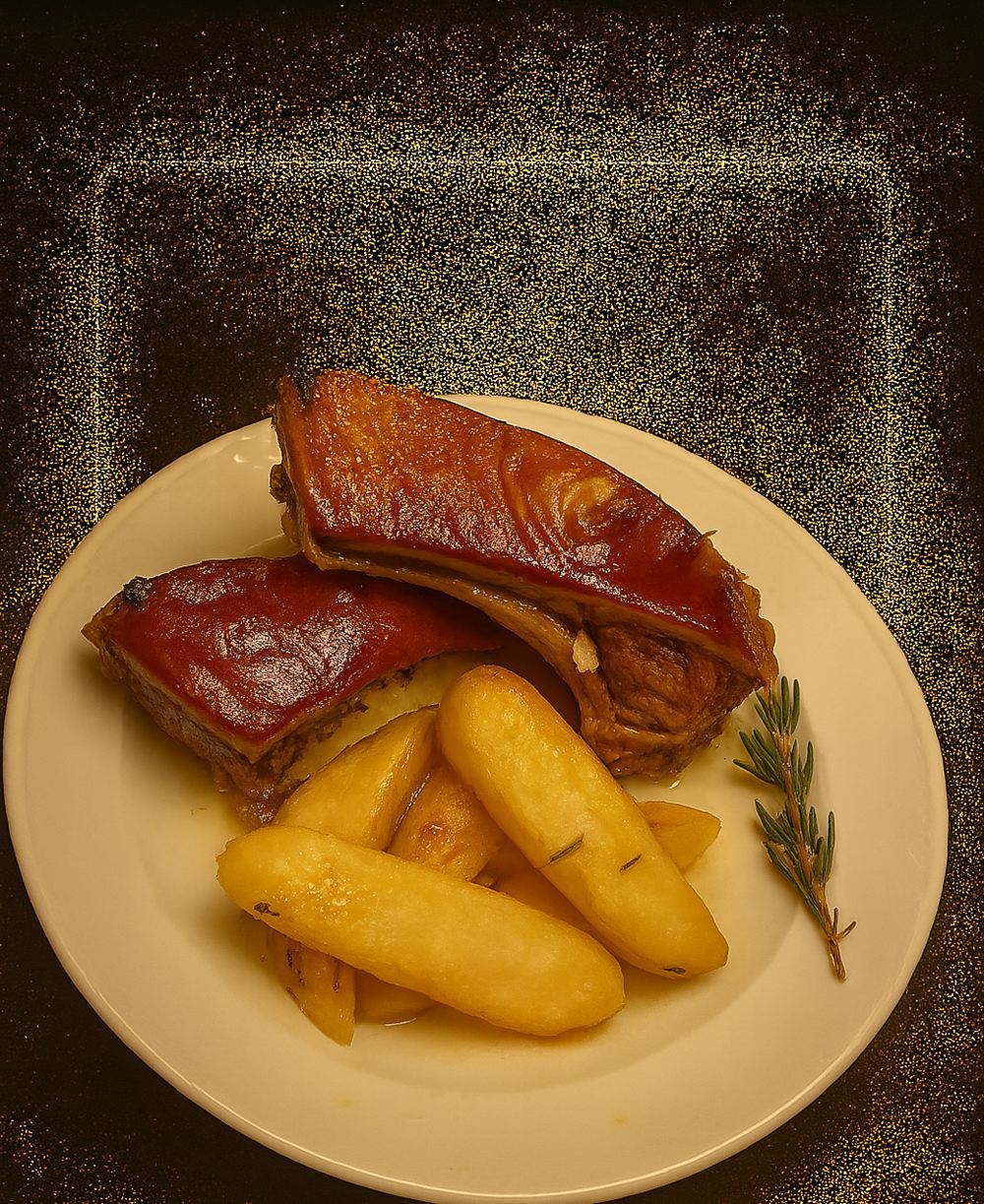 Roast Pork & Rosemary Potatoes