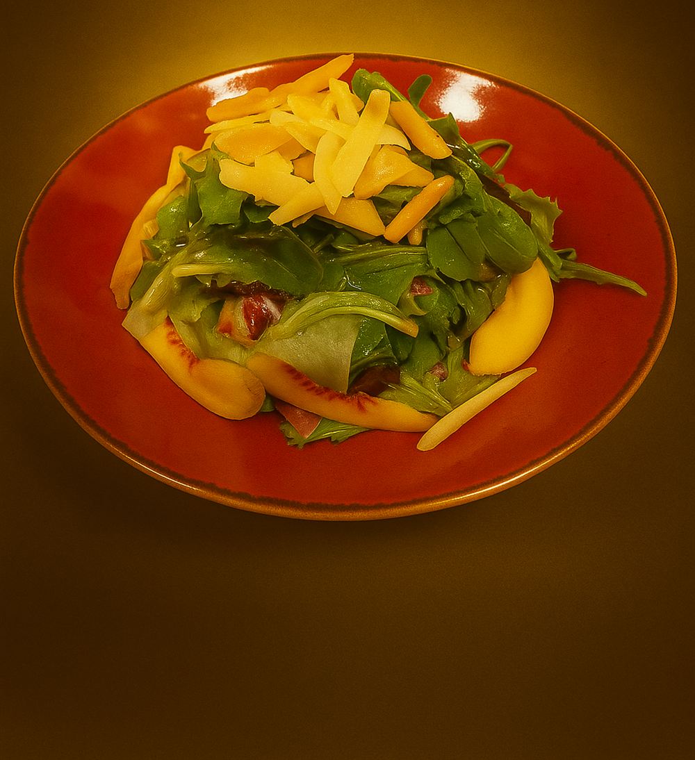 Peach & Cheddar Salad