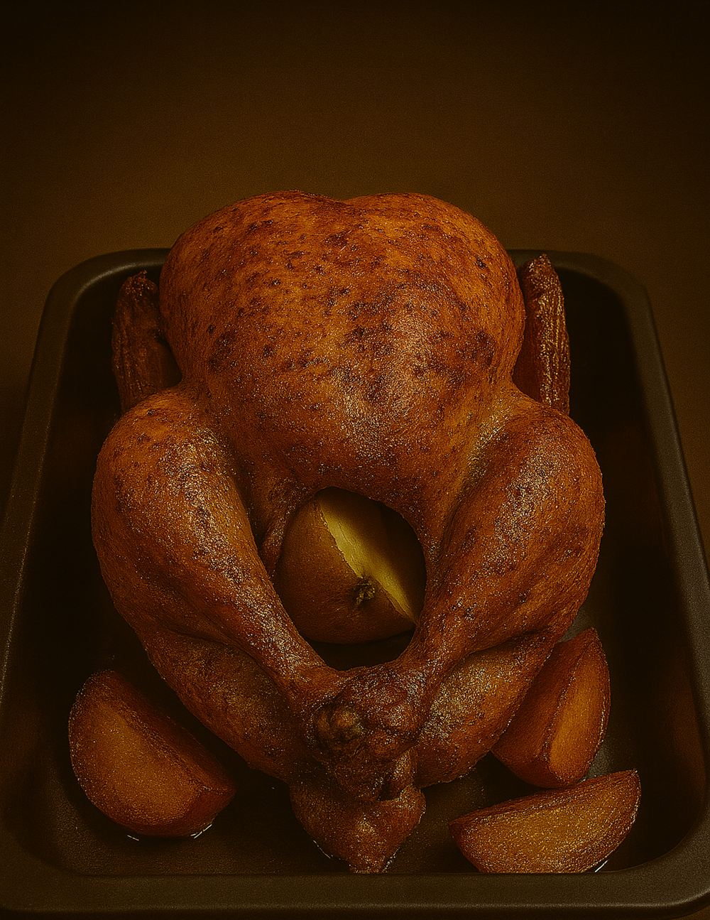Apple Stuffed Roast Turkey